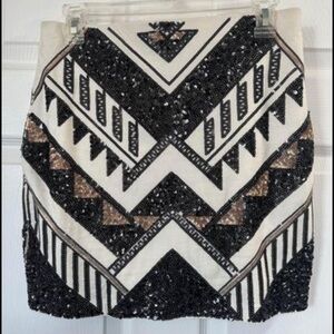 Express sequin skirt